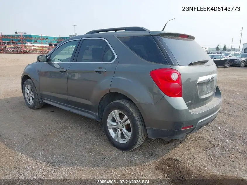2013 Chevrolet Equinox Lt VIN: 2GNFLEEK4D6143773 Lot: 30094505