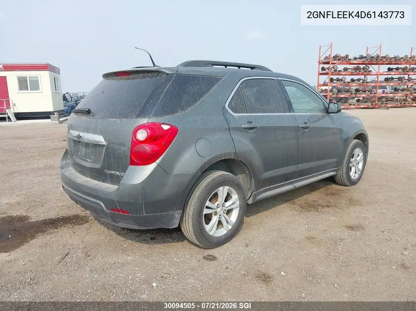 2013 Chevrolet Equinox Lt VIN: 2GNFLEEK4D6143773 Lot: 30094505