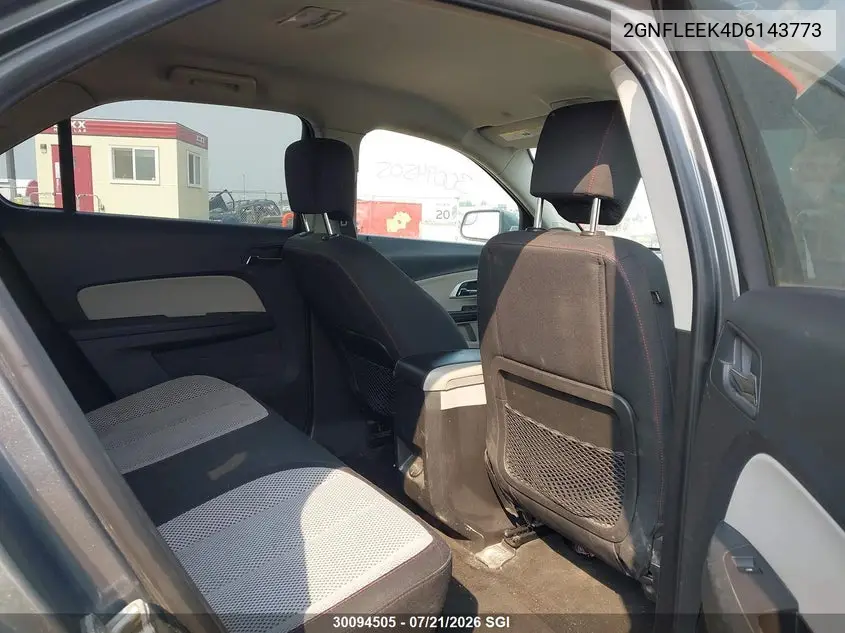 2013 Chevrolet Equinox Lt VIN: 2GNFLEEK4D6143773 Lot: 30094505