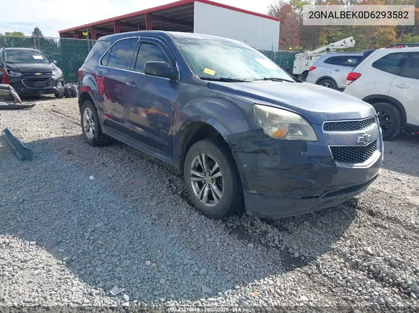 2GNALBEK0D6293582 2013 Chevrolet Equinox Ls