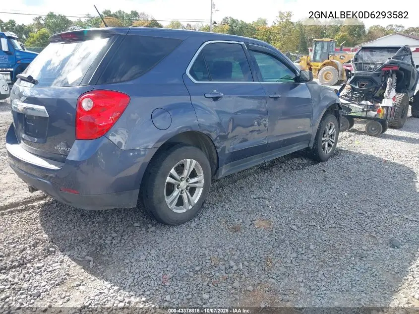 2GNALBEK0D6293582 2013 Chevrolet Equinox Ls