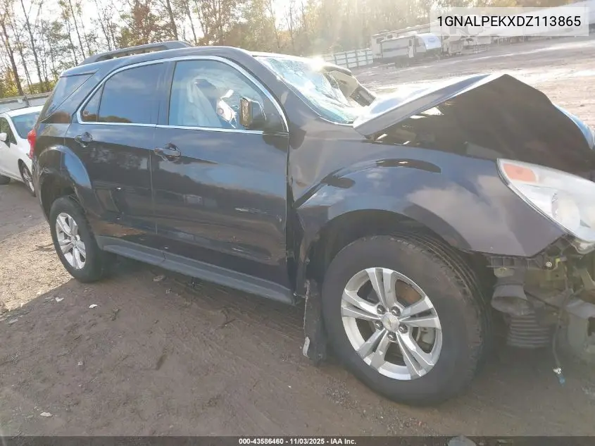 1GNALPEKXDZ113865 2013 Chevrolet Equinox Lt