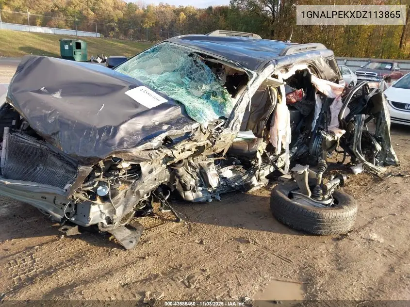 1GNALPEKXDZ113865 2013 Chevrolet Equinox Lt