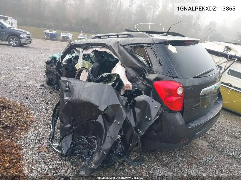 1GNALPEKXDZ113865 2013 Chevrolet Equinox Lt