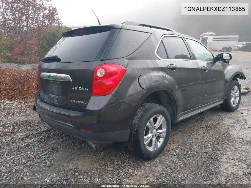 1GNALPEKXDZ113865 2013 Chevrolet Equinox Lt