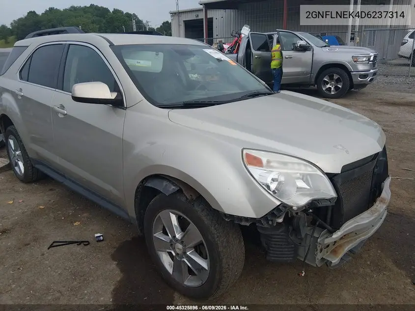 2013 Chevrolet Equinox 2Lt VIN: 2GNFLNEK4D6237314 Lot: 45325896