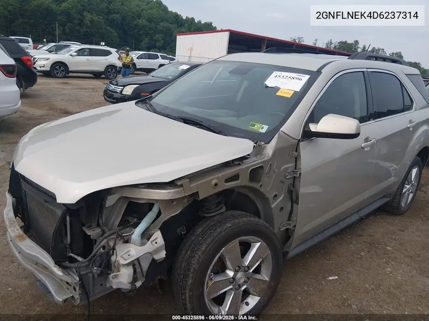 2013 Chevrolet Equinox 2Lt VIN: 2GNFLNEK4D6237314 Lot: 45325896