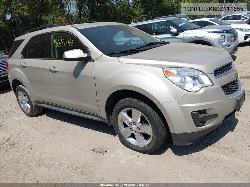 2013 Chevrolet Equinox Lt VIN: 1GNFLEEK8DZ111655 Lot: 45643748