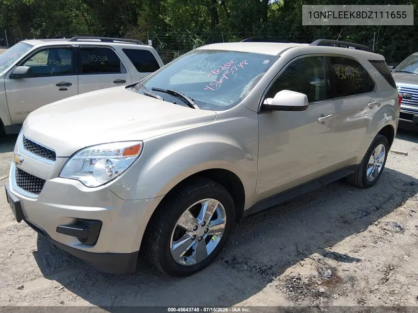 2013 Chevrolet Equinox Lt VIN: 1GNFLEEK8DZ111655 Lot: 45643748