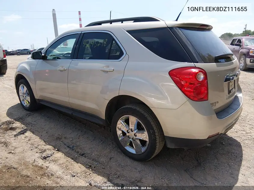 2013 Chevrolet Equinox Lt VIN: 1GNFLEEK8DZ111655 Lot: 45643748