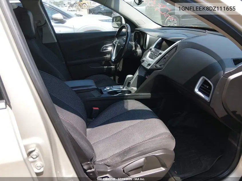 2013 Chevrolet Equinox Lt VIN: 1GNFLEEK8DZ111655 Lot: 45643748