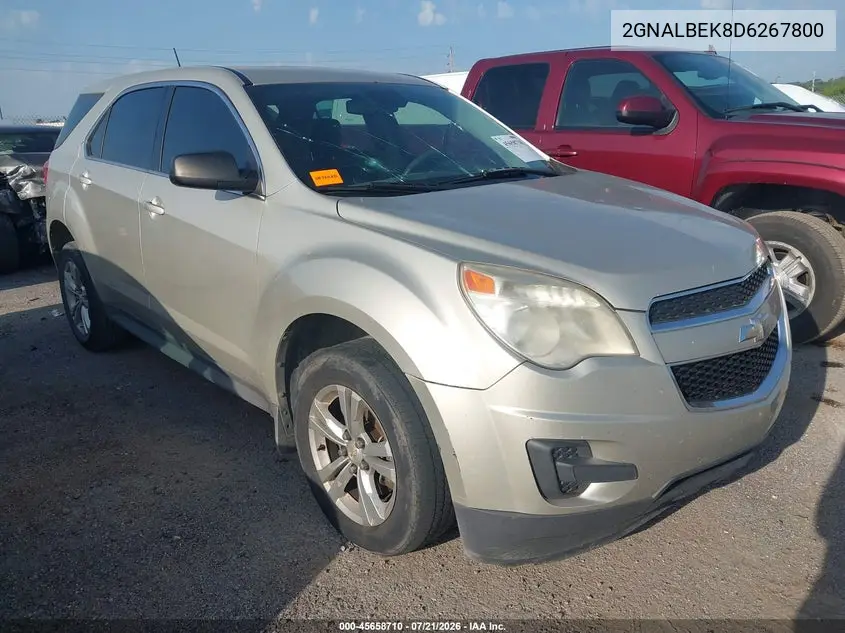 2013 Chevrolet Equinox Ls VIN: 2GNALBEK8D6267800 Lot: 45658710