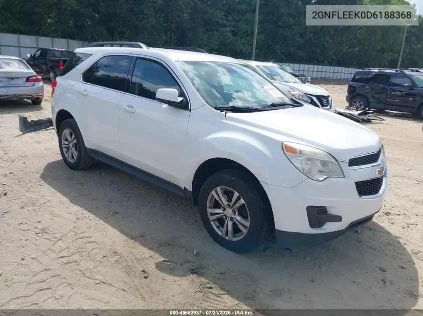 2013 Chevrolet Equinox 1Lt VIN: 2GNFLEEK0D6188368 Lot: 45662937