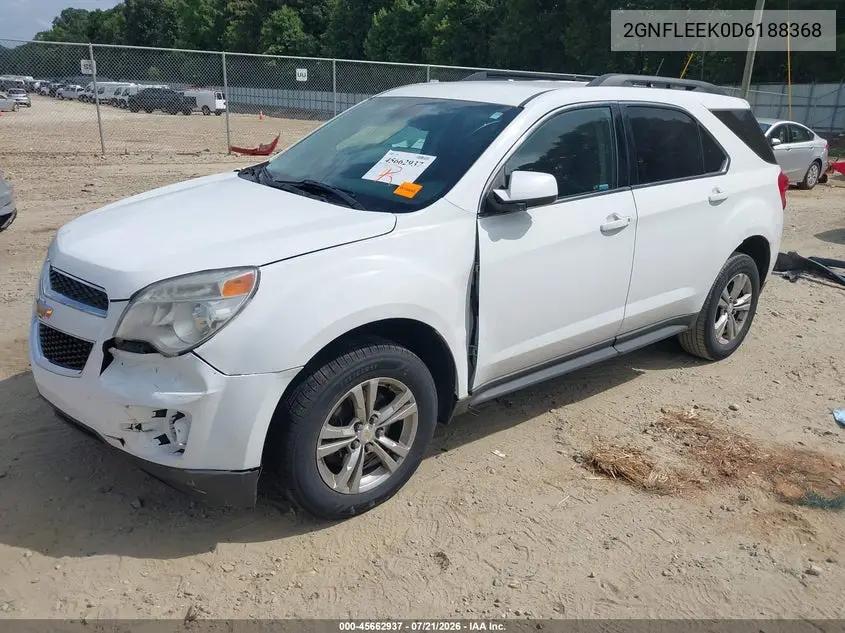 2013 Chevrolet Equinox 1Lt VIN: 2GNFLEEK0D6188368 Lot: 45662937