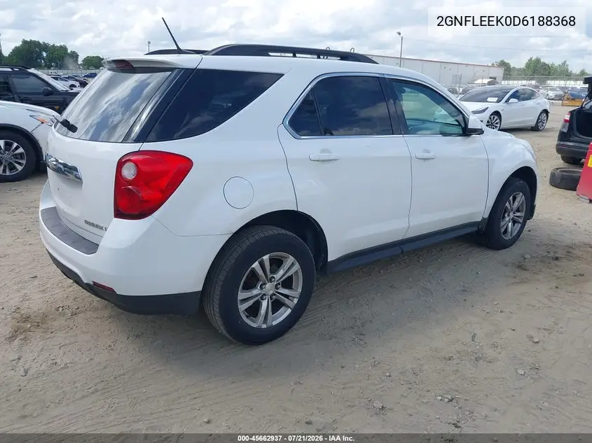 2013 Chevrolet Equinox 1Lt VIN: 2GNFLEEK0D6188368 Lot: 45662937