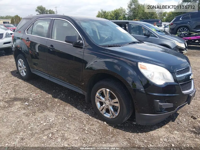 2013 Chevrolet Equinox Ls VIN: 2GNALBEK7D1136712 Lot: 45685613
