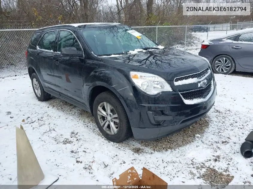 2GNALAEK3E6182794 2014 Chevrolet Equinox Ls