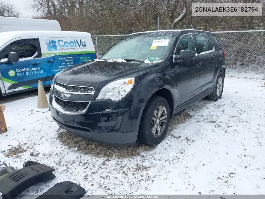 2GNALAEK3E6182794 2014 Chevrolet Equinox Ls