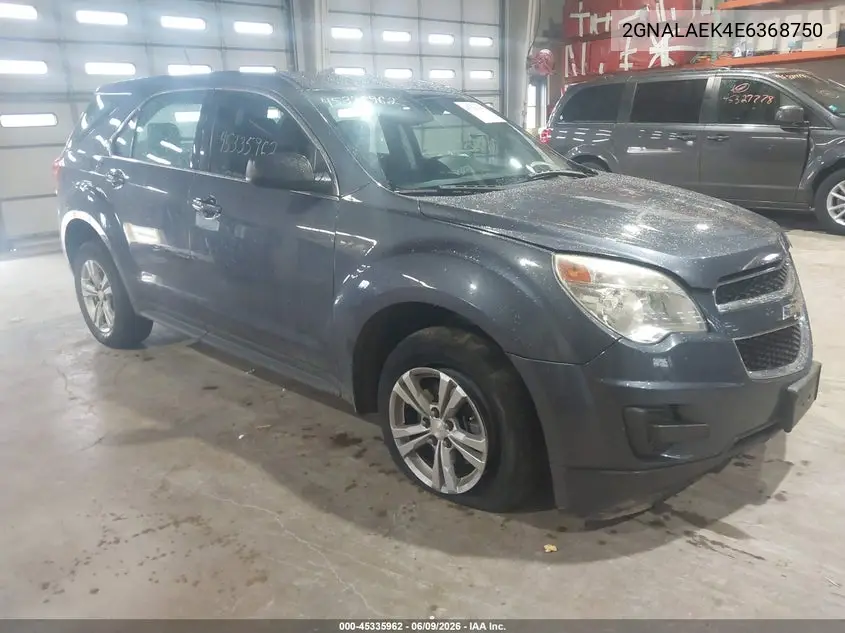 2014 Chevrolet Equinox Ls VIN: 2GNALAEK4E6368750 Lot: 45335962