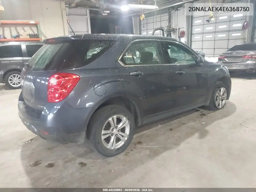 2014 Chevrolet Equinox Ls VIN: 2GNALAEK4E6368750 Lot: 45335962