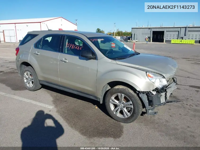 2GNALAEK2F1143273 2015 Chevrolet Equinox Ls