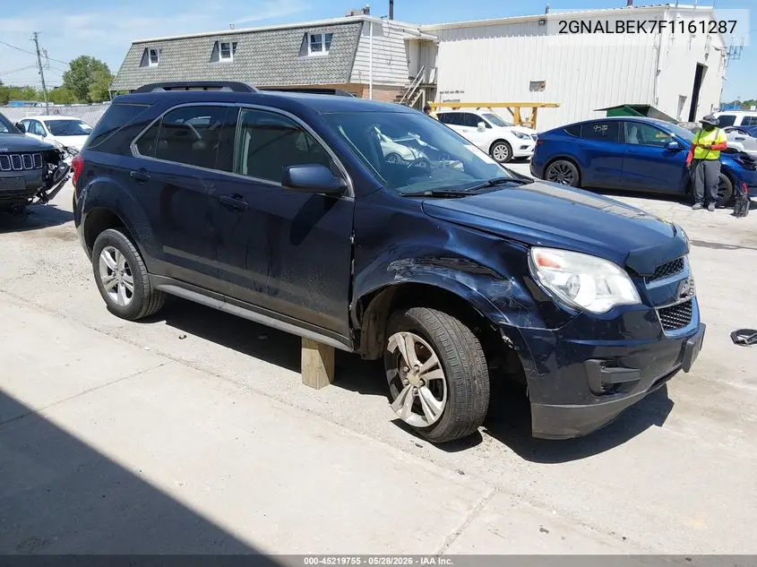 2015 Chevrolet Equinox 1Lt VIN: 2GNALBEK7F1161287 Lot: 45219755