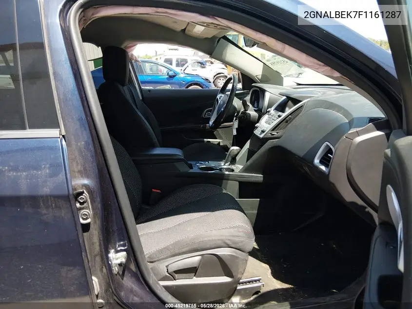 2015 Chevrolet Equinox 1Lt VIN: 2GNALBEK7F1161287 Lot: 45219755