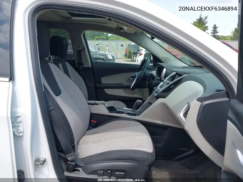 2015 Chevrolet Equinox Lt VIN: 2GNALCEKXF6346894 Lot: 45661677