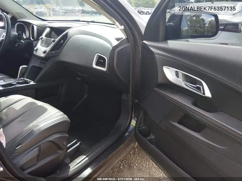 2015 Chevrolet Equinox Lt VIN: 2GNALBEK7F6357135 Lot: 45676233