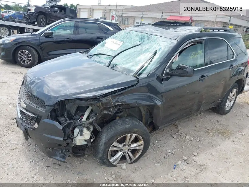 2015 Chevrolet Equinox Lt VIN: 2GNALBEK0F6325918 Lot: 45680546