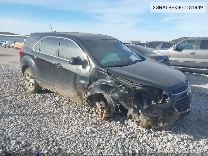 2GNALBEK3G1131849 2016 Chevrolet Equinox Ls