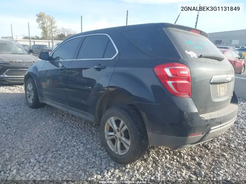 2GNALBEK3G1131849 2016 Chevrolet Equinox Ls