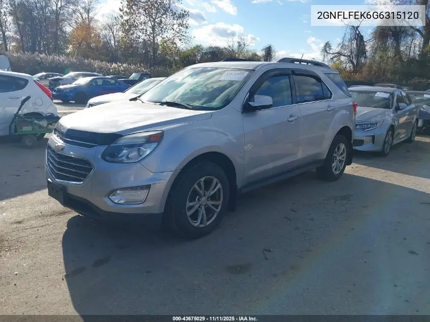 2GNFLFEK6G6315120 2016 Chevrolet Equinox Lt