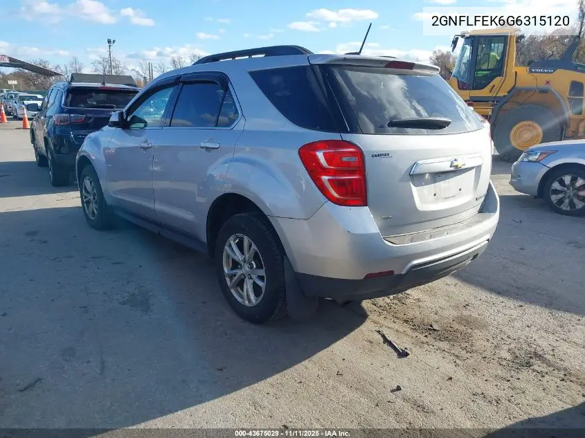 2GNFLFEK6G6315120 2016 Chevrolet Equinox Lt