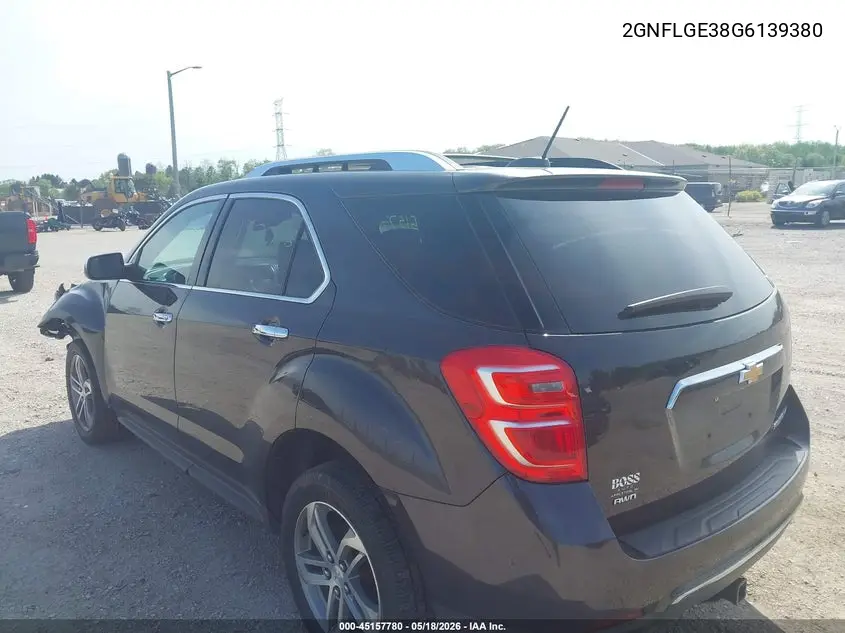 2GNFLGE38G6139380 2016 Chevrolet Equinox Ltz
