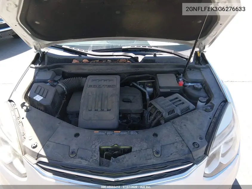 2016 Chevrolet Equinox Lt VIN: 2GNFLFEK3G6276633 Lot: 45585410