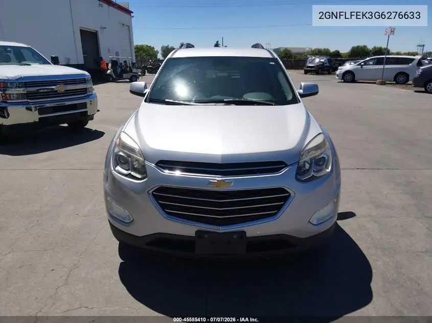 2016 Chevrolet Equinox Lt VIN: 2GNFLFEK3G6276633 Lot: 45585410