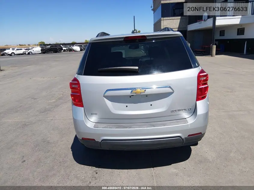 2016 Chevrolet Equinox Lt VIN: 2GNFLFEK3G6276633 Lot: 45585410