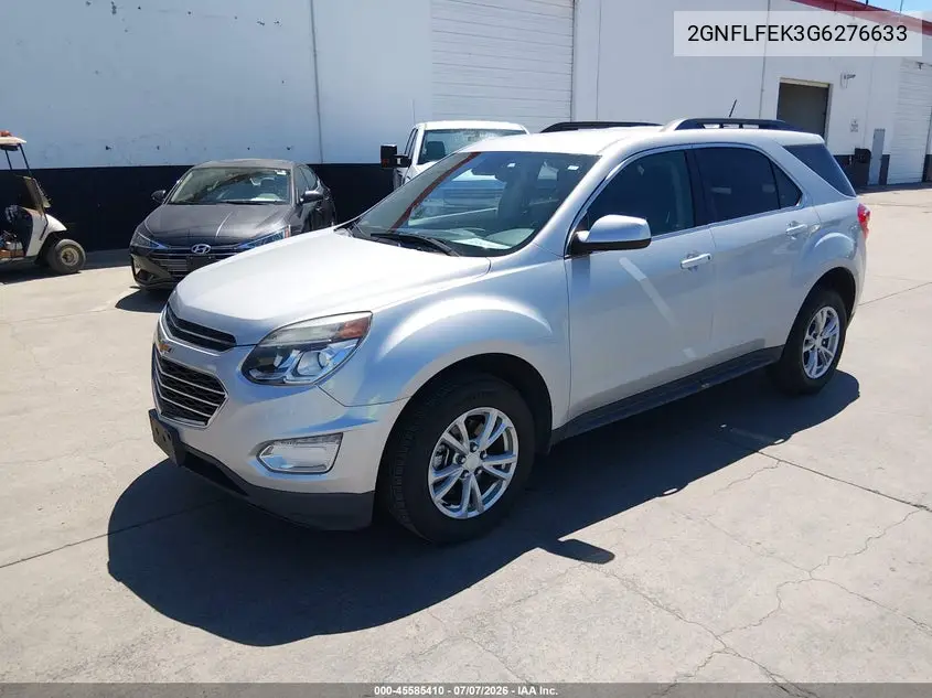 2016 Chevrolet Equinox Lt VIN: 2GNFLFEK3G6276633 Lot: 45585410