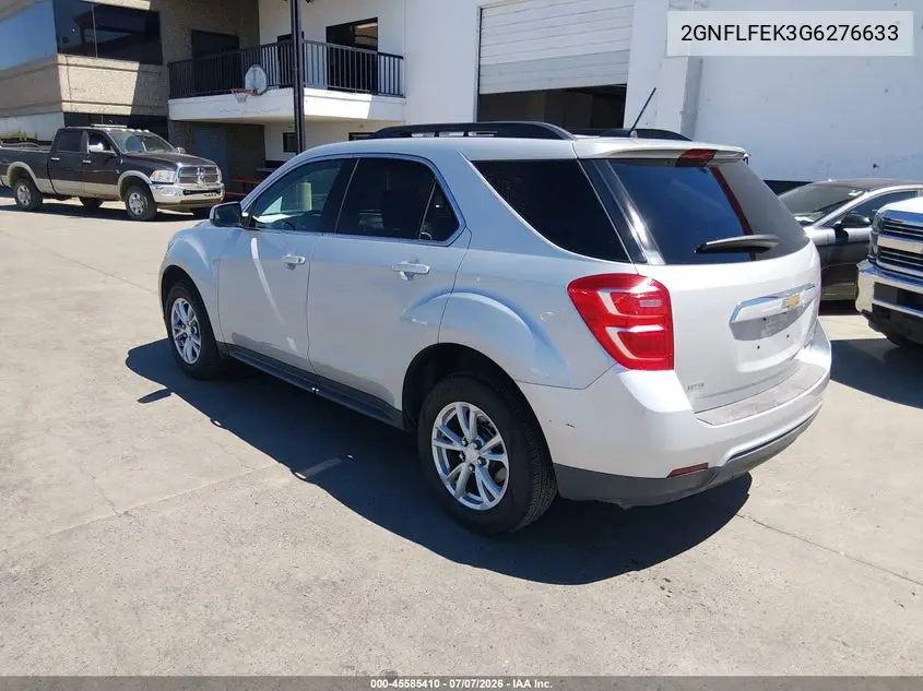 2016 Chevrolet Equinox Lt VIN: 2GNFLFEK3G6276633 Lot: 45585410