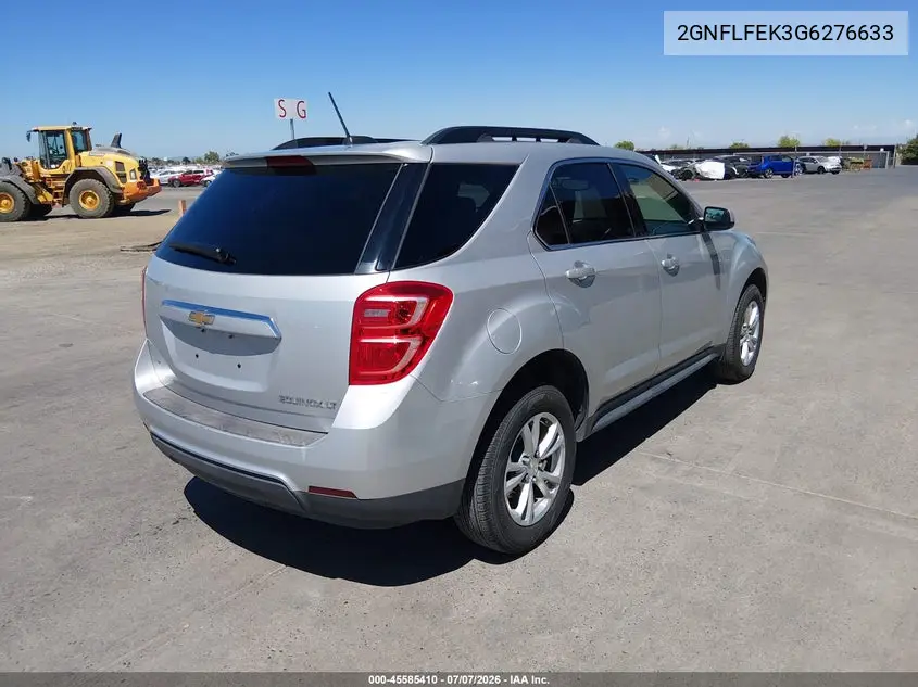 2016 Chevrolet Equinox Lt VIN: 2GNFLFEK3G6276633 Lot: 45585410