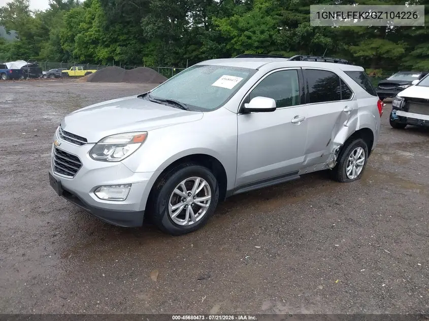 2016 Chevrolet Equinox Lt VIN: 1GNFLFEK2GZ104226 Lot: 45680473