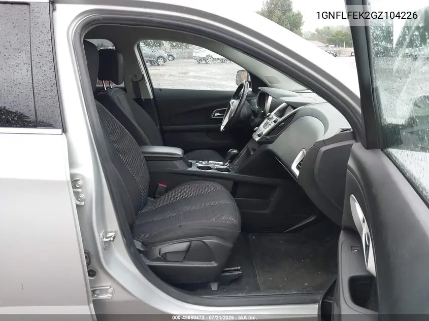 2016 Chevrolet Equinox Lt VIN: 1GNFLFEK2GZ104226 Lot: 45680473