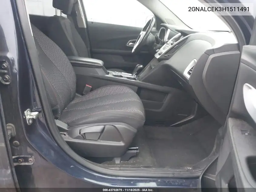 2GNALCEK3H1511491 2017 Chevrolet Equinox Lt