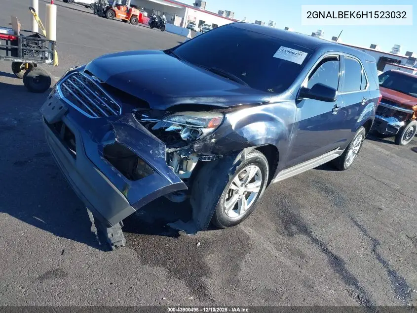2GNALBEK6H1523032 2017 Chevrolet Equinox Ls