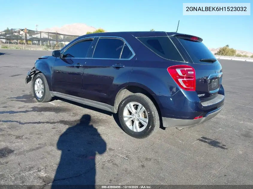 2GNALBEK6H1523032 2017 Chevrolet Equinox Ls