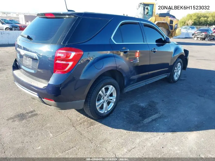 2GNALBEK6H1523032 2017 Chevrolet Equinox Ls