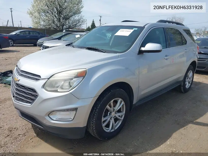 2GNFLFEK0H6331928 2017 Chevrolet Equinox Lt