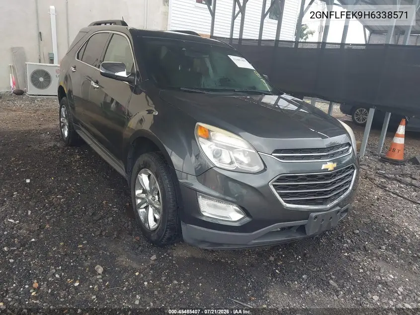 2017 Chevrolet Equinox Lt VIN: 2GNFLFEK9H6338571 Lot: 45485407