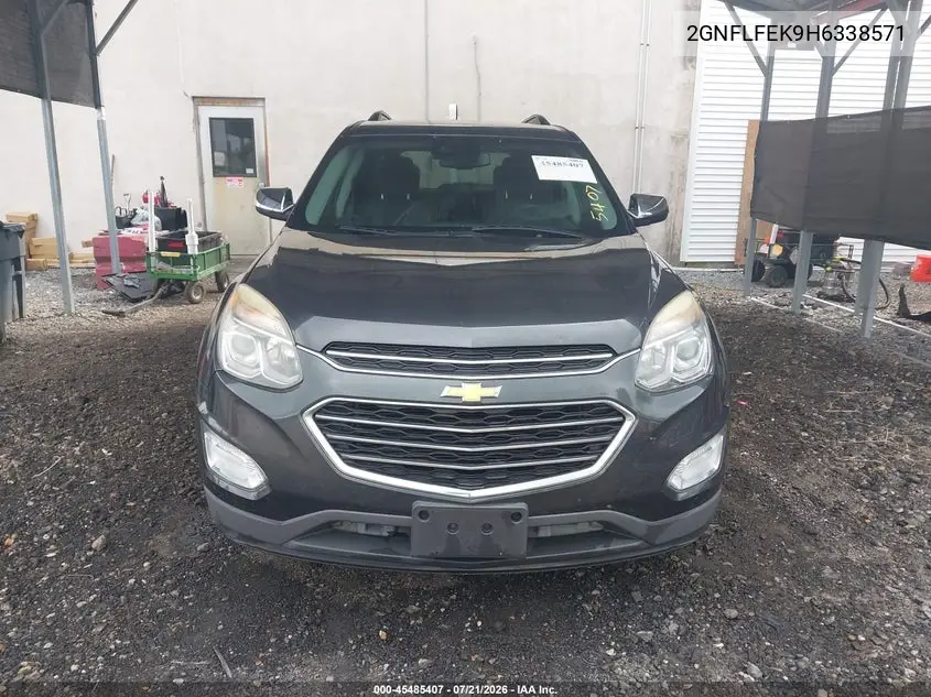 2017 Chevrolet Equinox Lt VIN: 2GNFLFEK9H6338571 Lot: 45485407